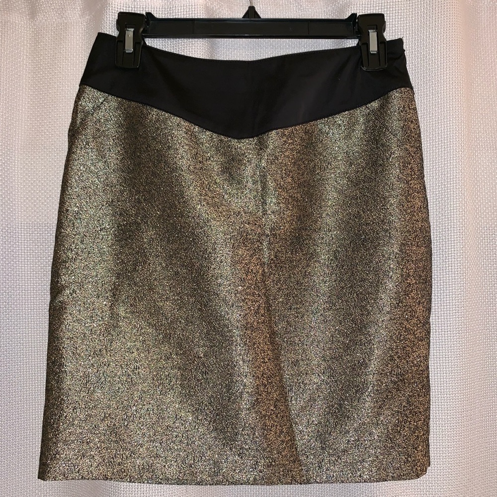 ✨ Metallic Pencil Skirt w/ Zipper